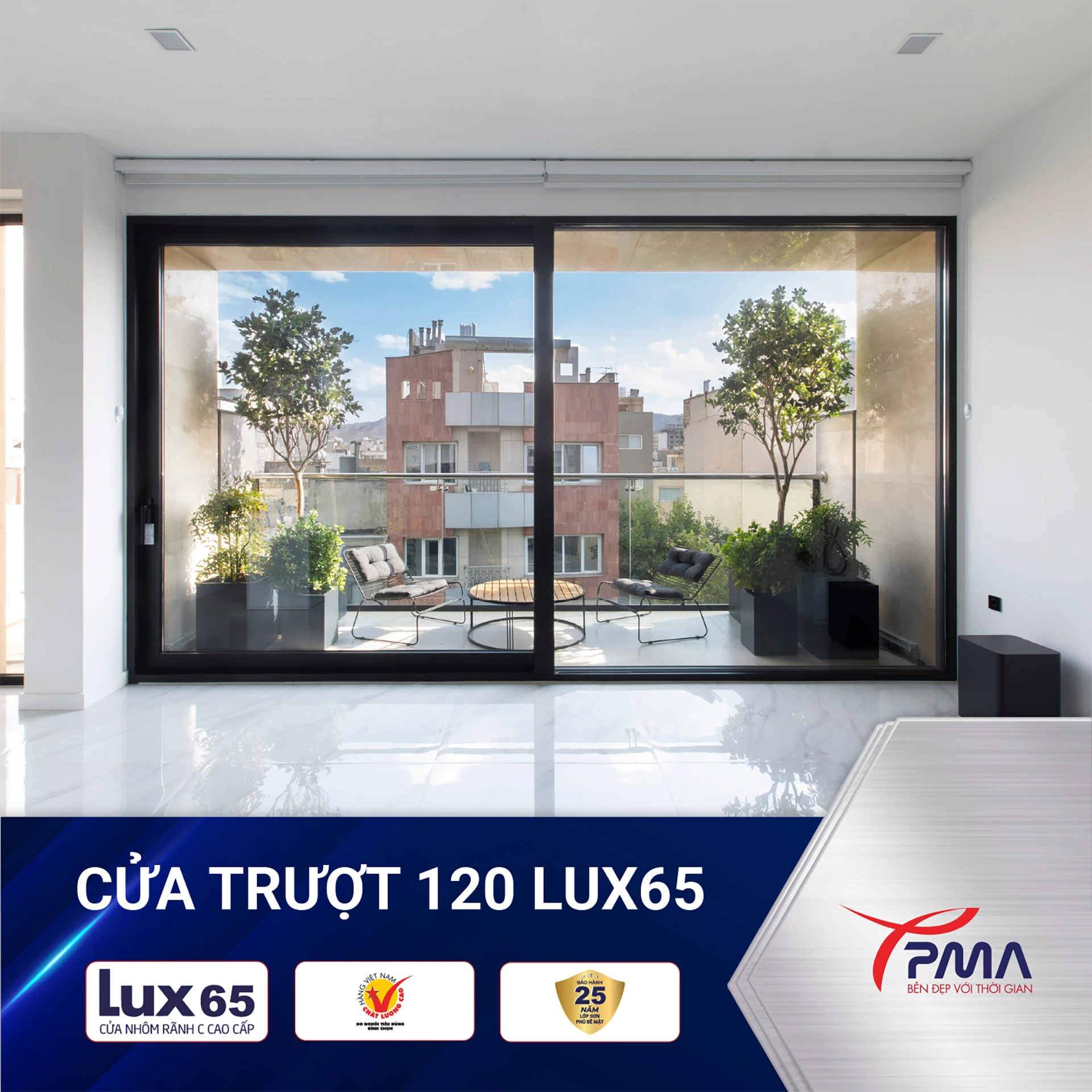 cua truot 120 LUX65